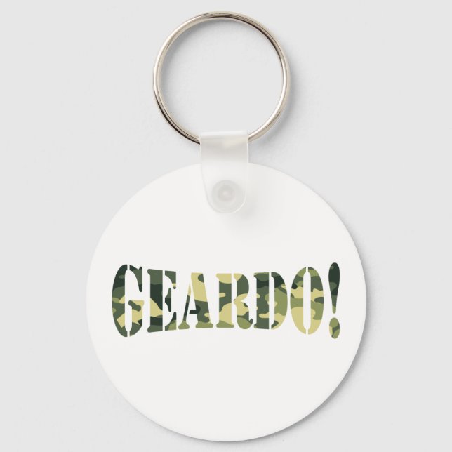 PORTE-CLÉS GEARDO ! CAMO / CAMOUFLAGE (Recto)