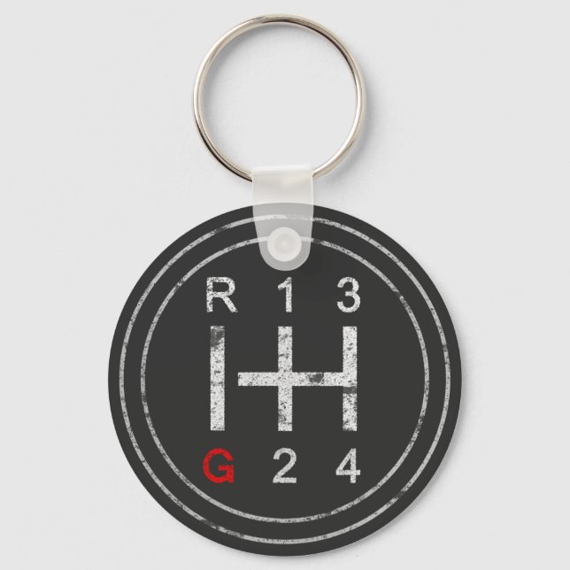 Porte-clés Gearshift Knob Syncro T3 Vanagon Classic Car (Recto)