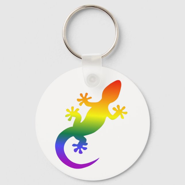 Porte-clés Gecko rainbow Keychain (Front)