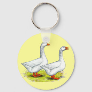 Porte-clés Geese:  Embden Pair