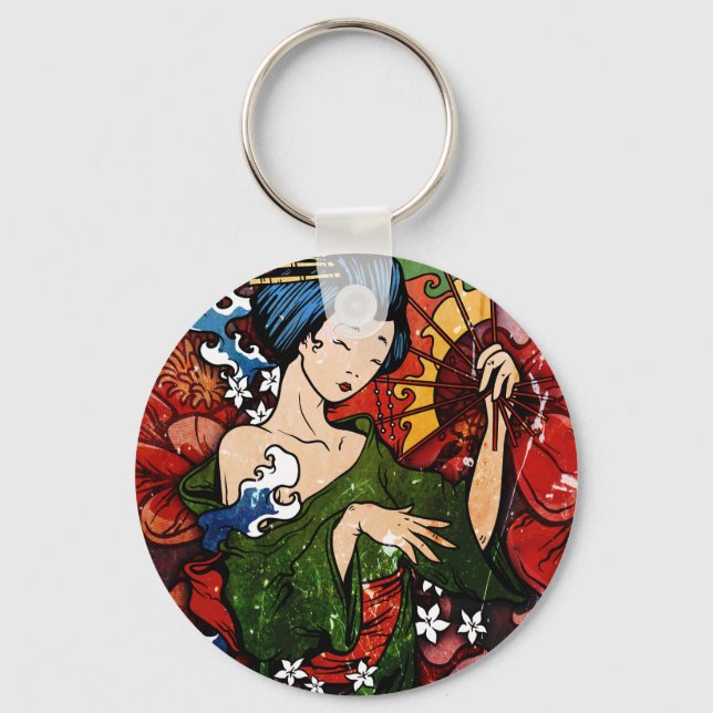 Porte-clés Geisha (Recto)