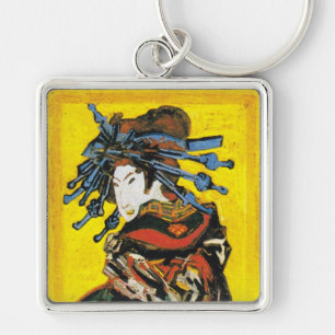 Porte-clés Géisha de Van Gogh vintage 1887