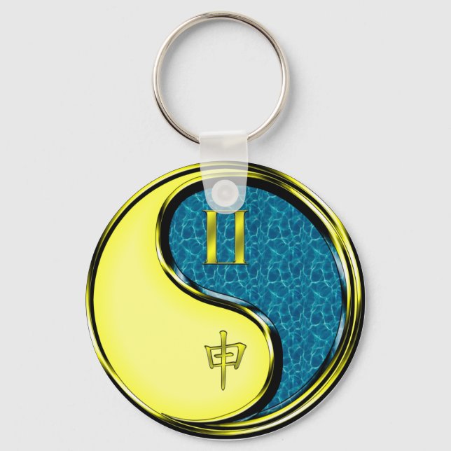 Porte-clés Gemini et singe de l'eau (Recto)
