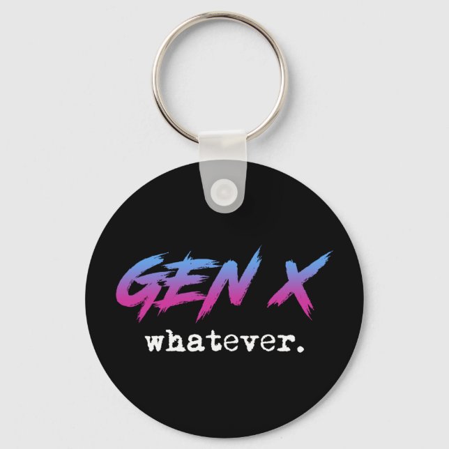 Porte-clés Gen X - peu importe (Recto)