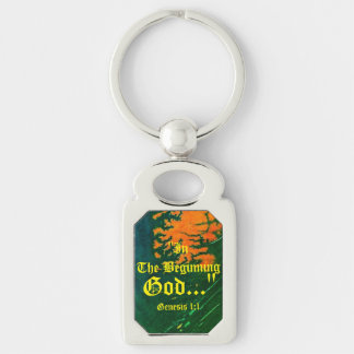 Porte-clés Genèse 1:1 Au commencement Dieu..."Vérité biblique