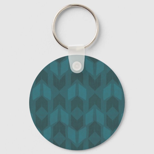 Porte-clés Geo Step extérieur | Motif Turquoise foncé (Recto)