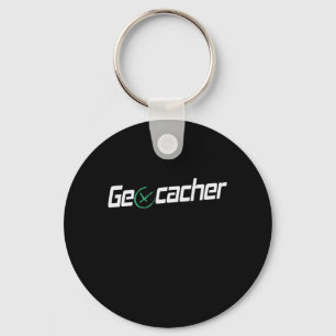 Porte-clés Géocaching avec récepteur GPS et coordonnées