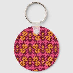 Porte-clés Géométrie intemporelle : Motif sans couture