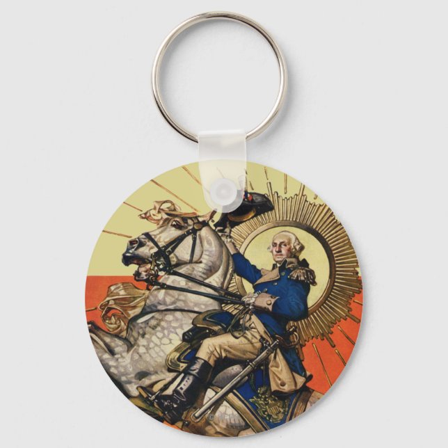 Porte-clés George Washington à cheval (Recto)