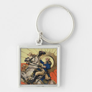 Porte-clés George Washington à cheval