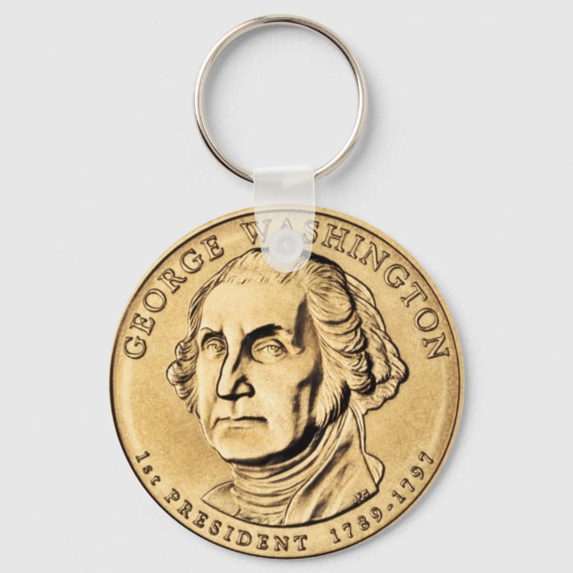 Porte-clés George Washington Président $1 Coin Porte - clé (Recto)