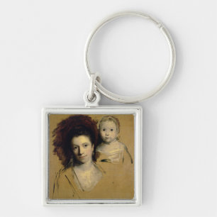 Porte-clés Georgiana, comtesse Spencer et sa Madame de fille
