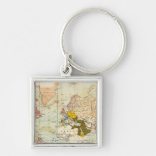 Porte-clés Gère la carte de l'Atlas colonial