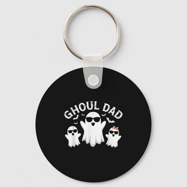 Porte-clés Ghoul Papa Vintage papa Ghost Drôle Halloween drôl (Recto)