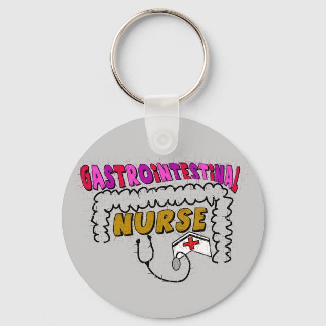 Porte-clés GI (gastro-intestinal) Cadeaux infirmiers (Recto)