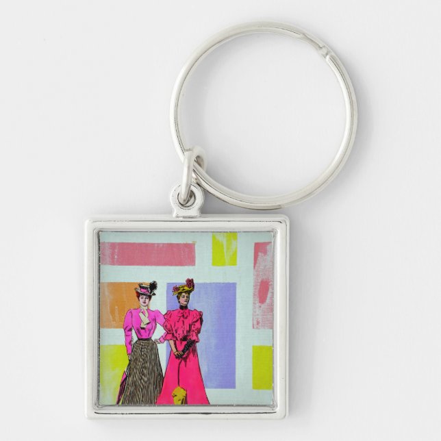Porte-clés Gibson Girls in a Mondrian Motif (Devant)