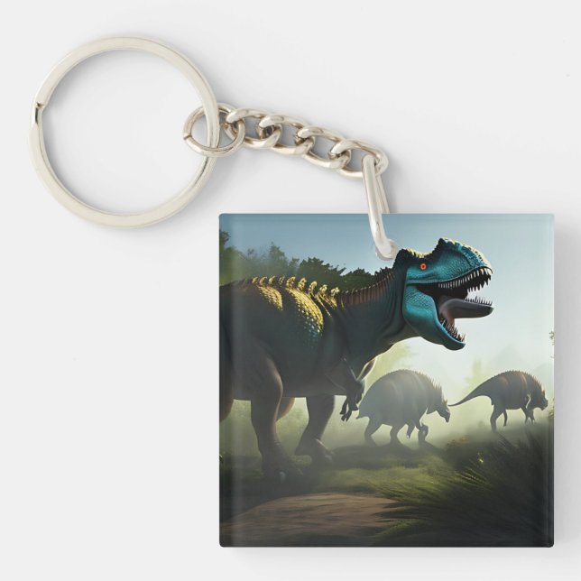Porte-clés Giganotosaurus Dinosaures Prowling, Clavier (Devant)