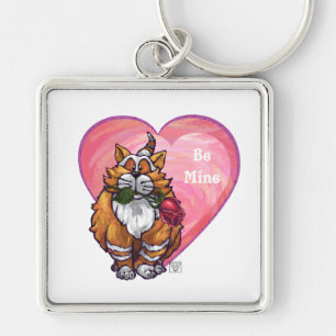 Porte-clés Ginger Cat Saint-Valentin