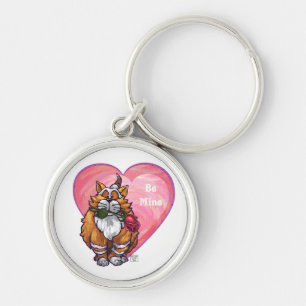 Porte-clés Ginger Cat Saint-Valentin