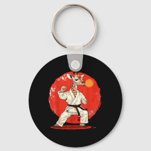 Porte-clés Girafe de kickboxing arts martiaux karaté jiu-jits