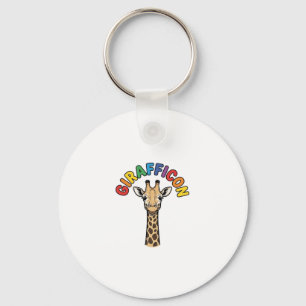 Porte-clés Girafe Vintage Icône Conception de Chemise de Mign
