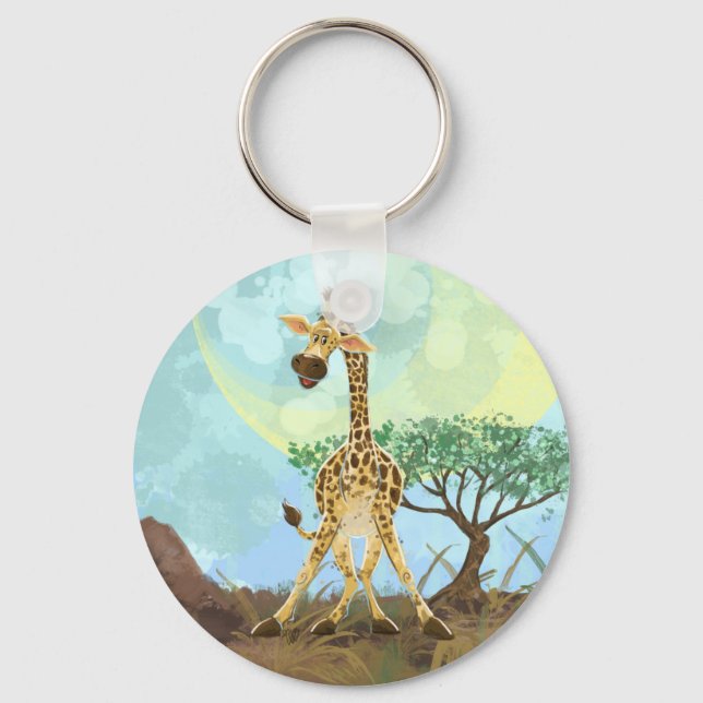 Porte-clés Giraffe de la Parade Animale (Recto)