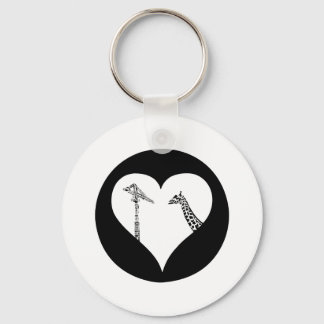 Porte-clés Giraffes Love Cranes