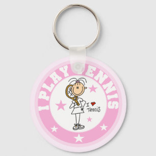 Porte-clés Girl I Play Tennis Tshirts et cadeaux