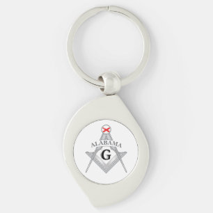 Porte-clés Gîte de franc-maçonnerie de l'état de l'Alabama