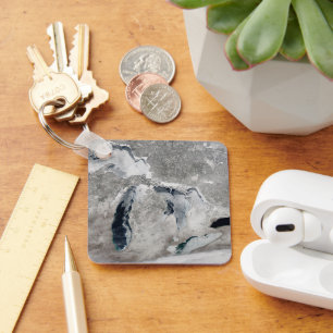 Porte-clés Glace Sur Les Grands Lacs, États-Unis.