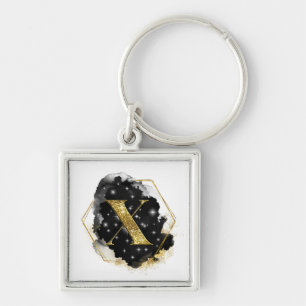 Porte-clés Glam Gold Parties scintillant X Porte - clé de mon