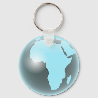 Porte-clés Globe de verre d'Afrique