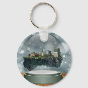 Porte-clés Globe des neiges de l'île Providence