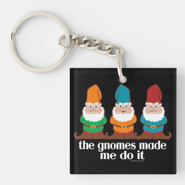 Porte-clés Gnomes drôles (Devant)