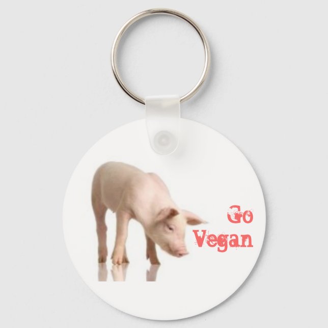 Porte-clés Go Vegan Piglet (Recto)
