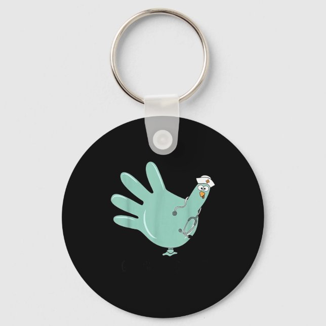 Porte-clés Gobble Gobble Funny Thanksgiving Nurse Humor  (Recto)