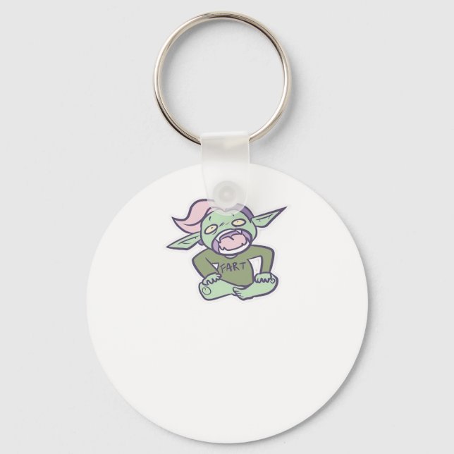 Porte-clés Goblincore Fart Goblin Classic (Recto)