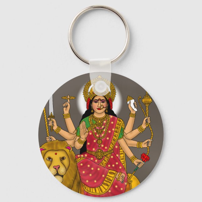 Porte-clés Goddess Durga Keychain (Recto)