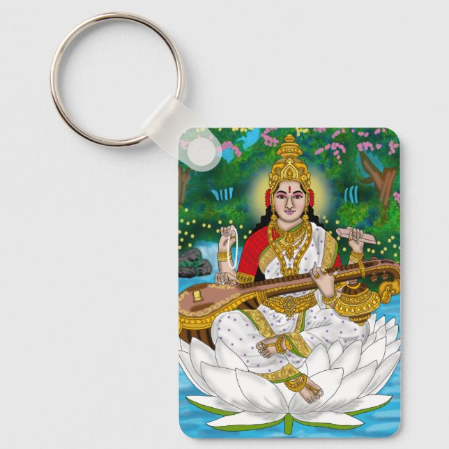 Porte-clés Goddess Saraswati Keychain (Recto)