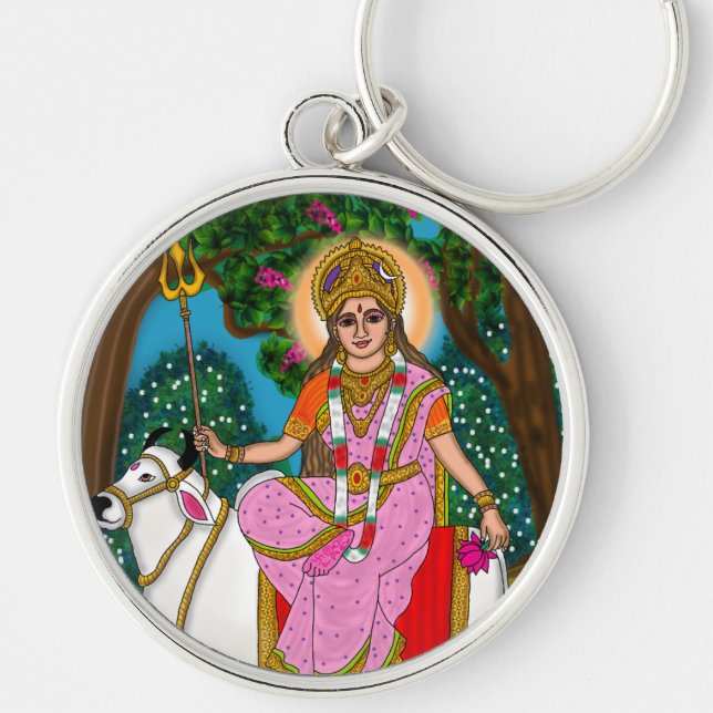 Porte-clés Goddess Shailputri Keychain (Devant)