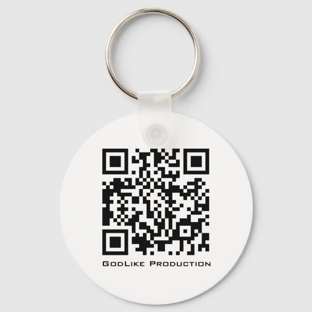 Porte-clés Godlike Production QR Logo Key-Chain (Recto)