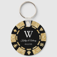 Gold Parties scintillant Poker Chip Casino Fête de