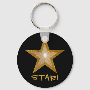 Porte-clés Gold Star 'STAR' porte - clé noir
