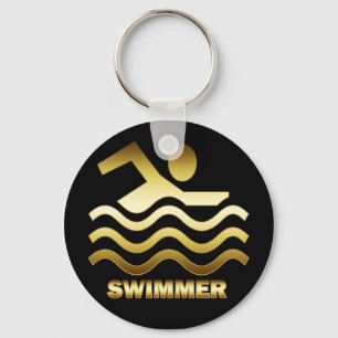 PORTE-CLÉS GOLD SWIMMER