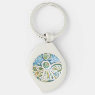 Porte-clés Golden Blue Guardian Angel Porte - clés personnali