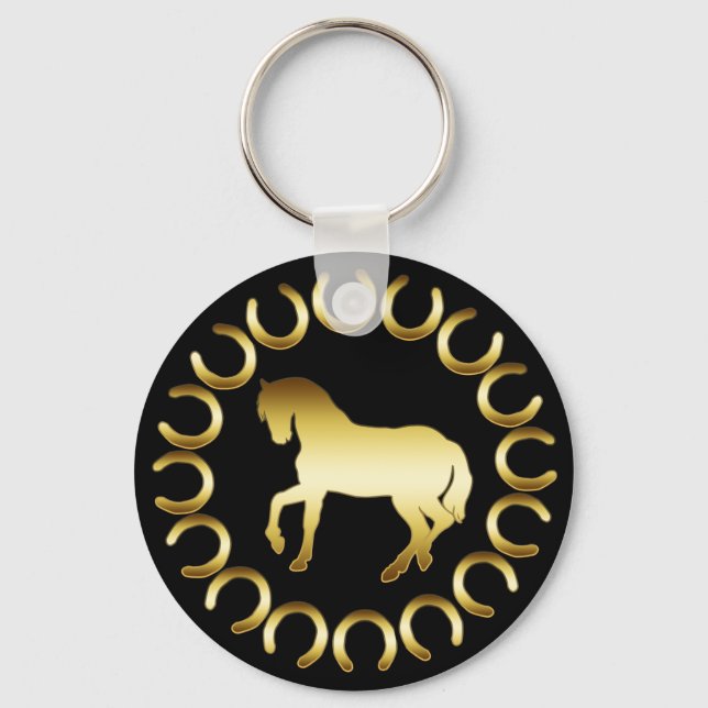 PORTE-CLÉS GOLDEN HORSE (Recto)