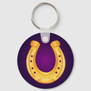 Porte-clés Golden Horseshoe Purple Keychain