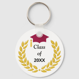 Porte-clés Golden Laurel Wreath Classe de 20XX