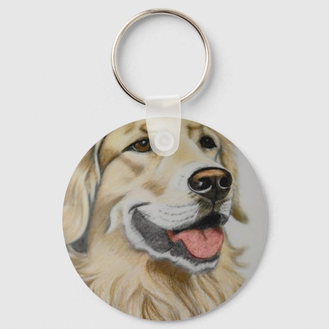 Porte-clés Golden Retriever (Recto)
