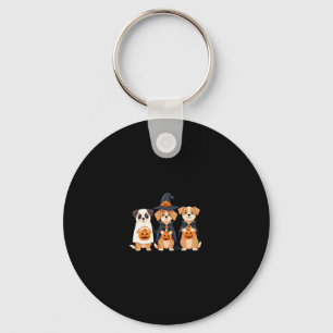 Porte-clés Golden Retriever Ghost Halloween Tricoter Ou Treat